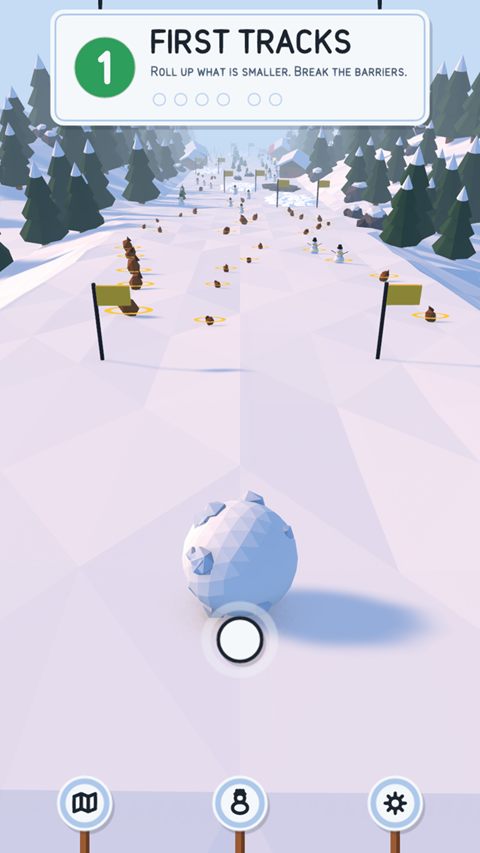 Snowball Run: summit start